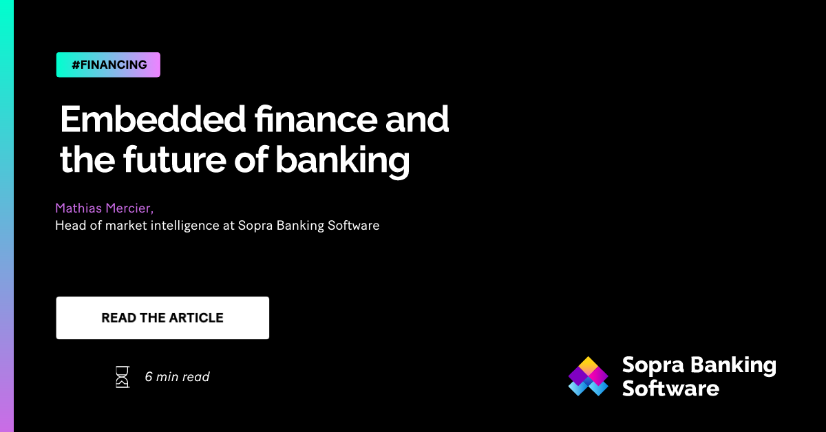 Embedded finance and the future of banking | SBS