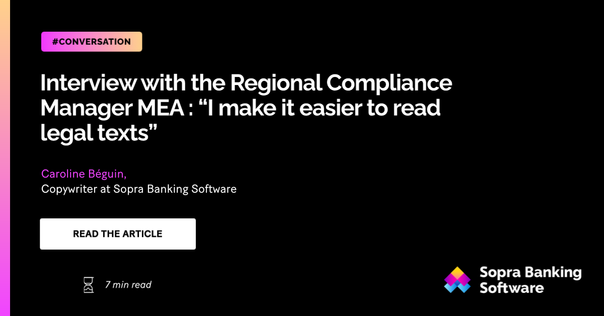 Interview with the Regional Compliance Manager MEA
