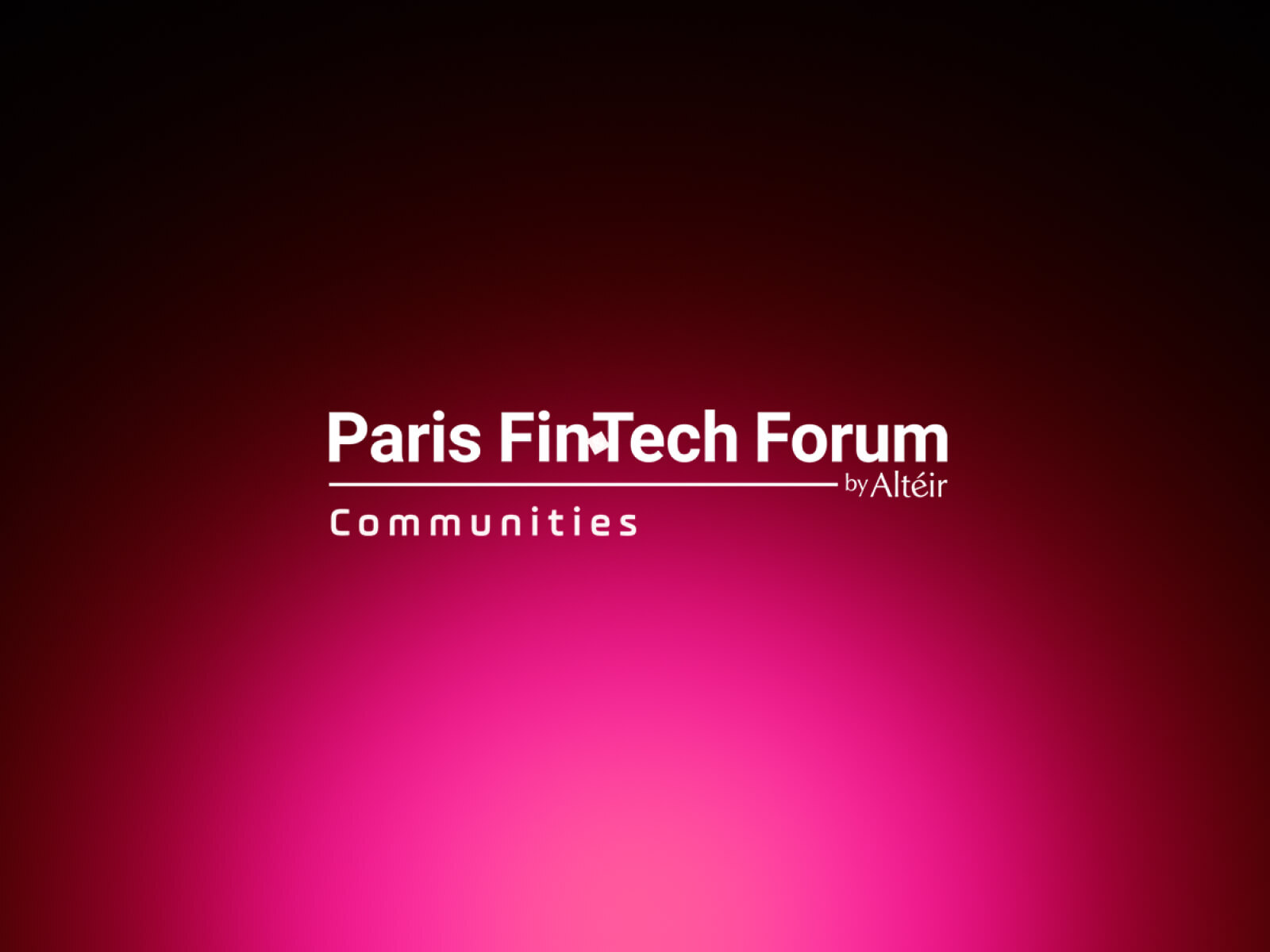 Paris Fintech Forum – Women In Finance