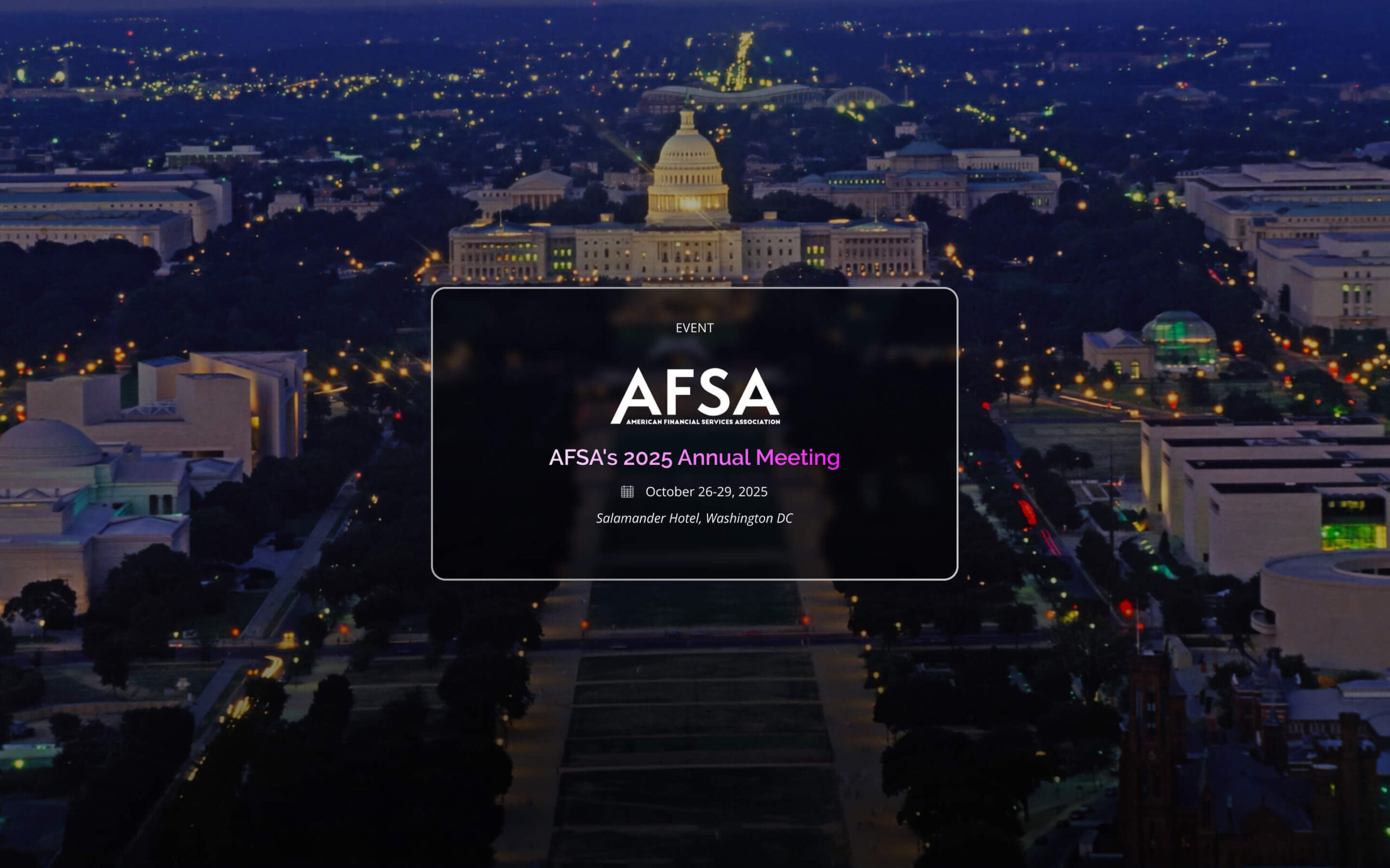 AFSA 2025 Annual Meeting