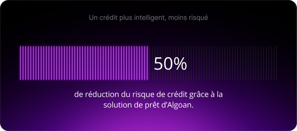 Un crédit plus intelligent : jusqu’à 50 % de réduction du risque avec la solution de prêt d’Algoan.